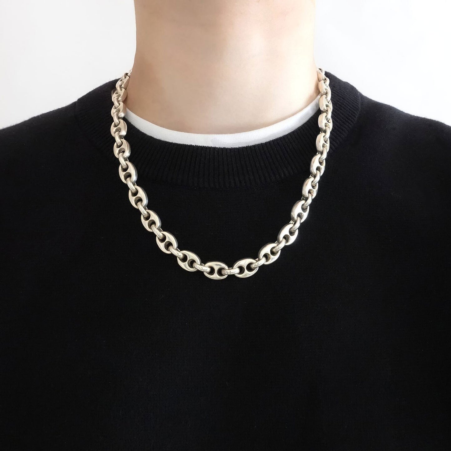 Heavy mariner chain necklace