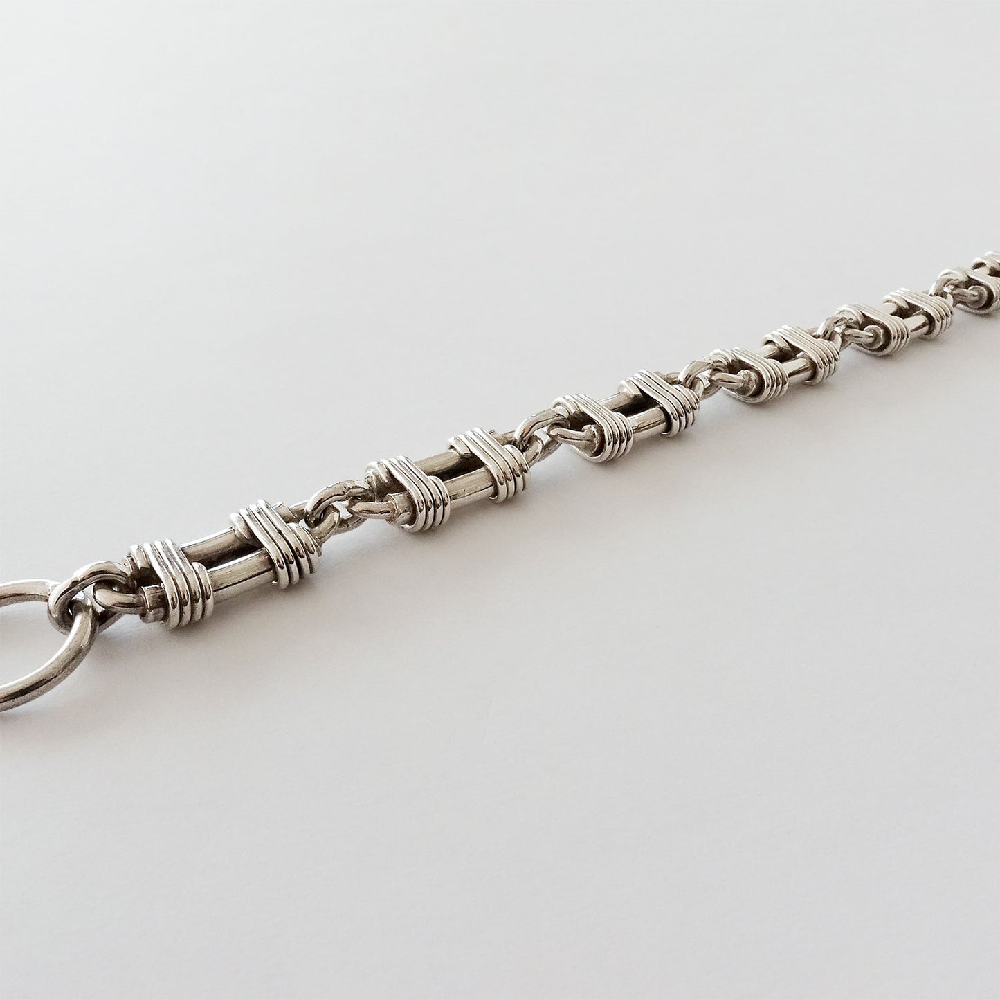 Sterling wire wrapped bracelet