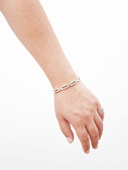 Rectangle link bracelet