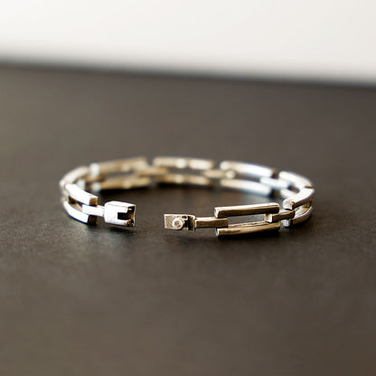 Rectangle link bracelet