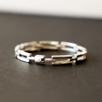 Rectangle link bracelet