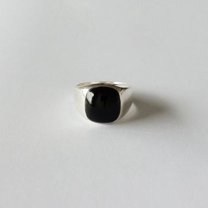 Square onyx ring