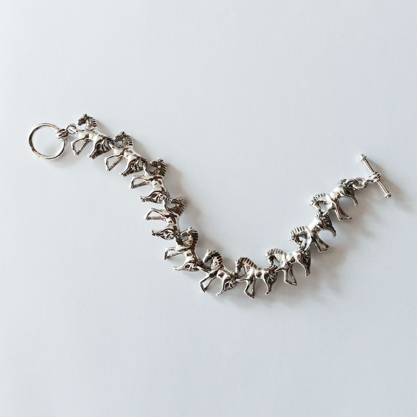 Galloping horse bracelet