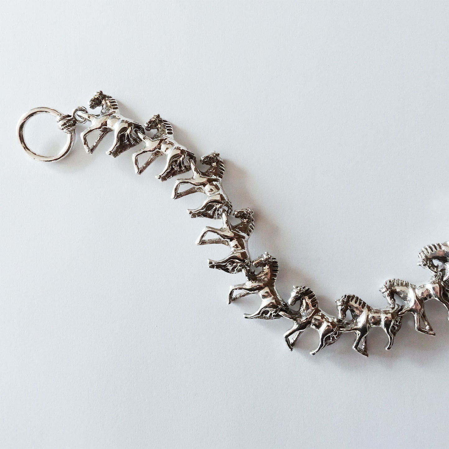 Galloping horse bracelet