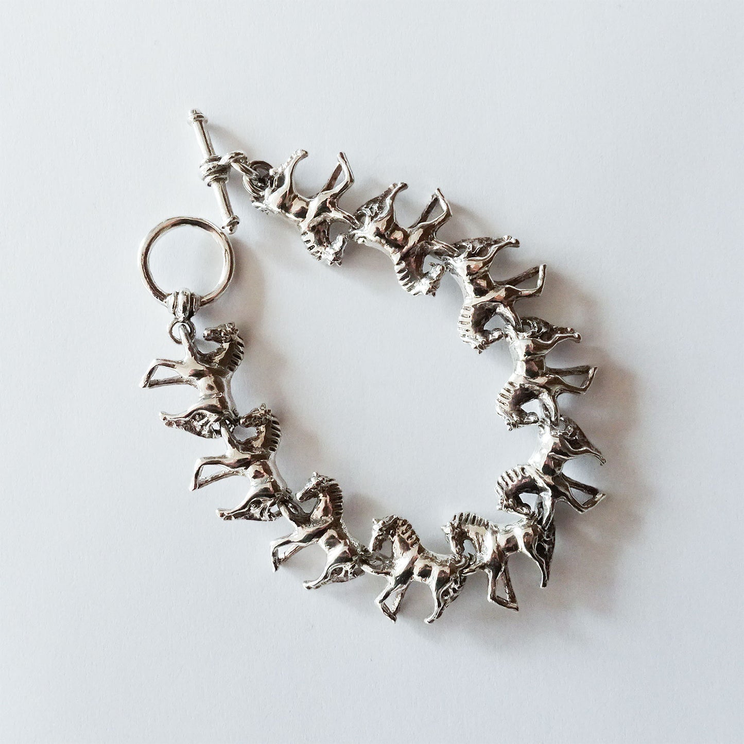 Galloping horse bracelet