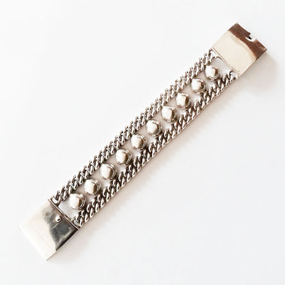 Beads wide band bracelet