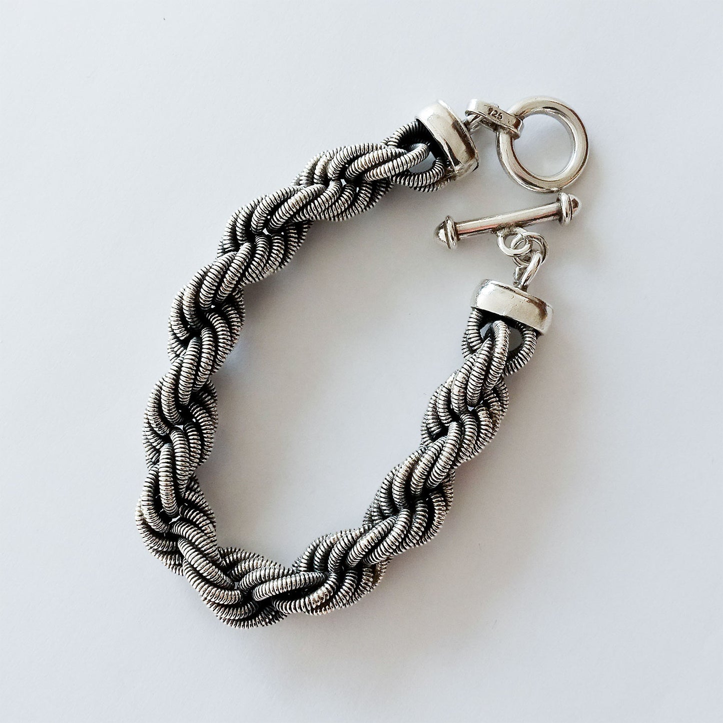 Heavy twisted rope bracelet