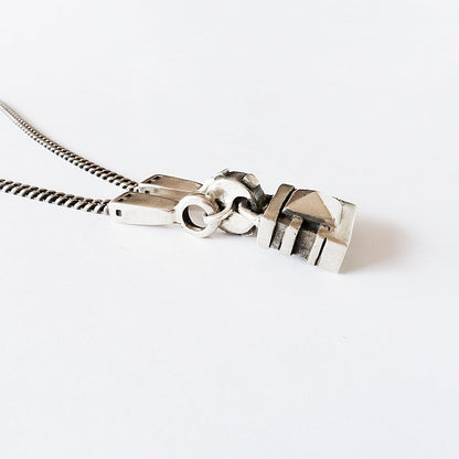 Studded amulet necklace / Lisa Jenks