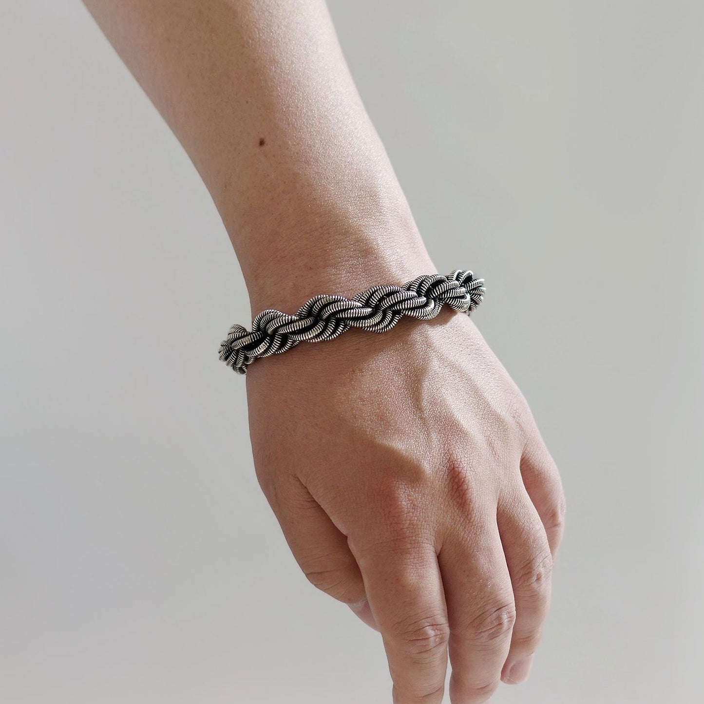 Heavy twisted rope bracelet